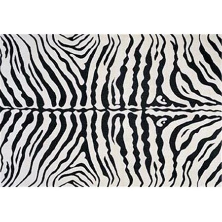 LA RUG, FUN RUGS LA Rug TSC-045 5376 Supreme Collection Zebra Skin Rug - 5ft 3in x 7ft 6in TSC-045 5376